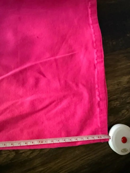 Judith March Hot Pink Boot Cut Pants with Red Ribbon Trim - Picture 4 of 5